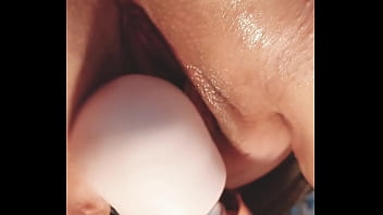 My vulva gapes at the touch of the wand