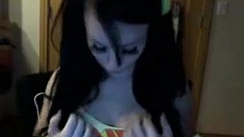 Hot camgirl in lace panties