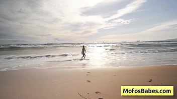 Sensual blondie teenager gives oral sex to her friend while he is driving