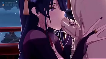 Shogun raiden chupando pene grande