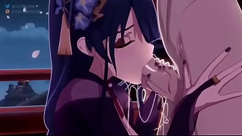 Shogun raiden chupando pene grande