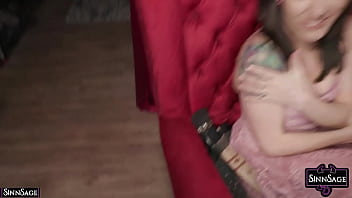 Brunette vixen sinn sage takes off her dress and gets fucked