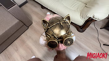 She gasps as my thick cock stretches her tight pussy every thrust making her moan louder She gasps as my thick cock stretches her tight pussy every thrust making her moan louder