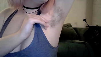 Stripping and showing off hairy pussy and cumming clip compilation