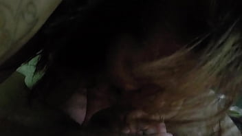 Step brother enjoys hos lips on his cock