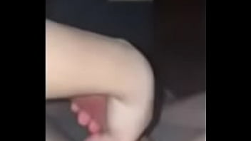 The girl has a good stroke game