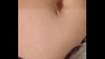 Petite hottie makes herself cum so hard she pees