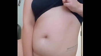 Petite hottie makes herself cum so hard she pees