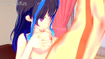 Mini yaemori has hard sex with customer rental girlfriend hentai