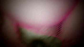 Bbw pink fishnets creampie