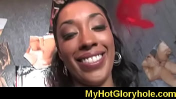 Hot gloryhole initiating horny slut 6