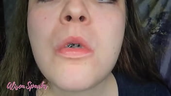 ️alison's mouth exploration and spit fetish️out on my manyvids and coming on soon below