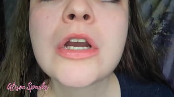️alison's mouth exploration and spit fetish️out on my manyvids and coming on soon below