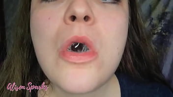 ️alison's mouth exploration and spit fetish️out on my manyvids and coming on soon below