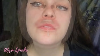 ️alison's mouth exploration and spit fetish️out on my manyvids and coming on soon below
