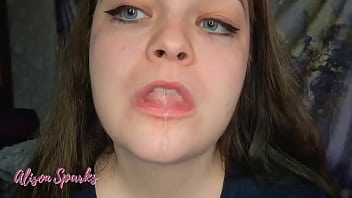 ️alison's mouth exploration and spit fetish️out on my manyvids and coming on soon below