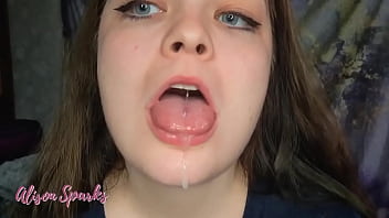️alison's mouth exploration and spit fetish️out on my manyvids and coming on soon below