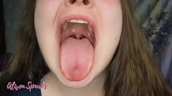 ️alison's mouth exploration and spit fetish️out on my manyvids and coming on soon below