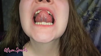 ️alison's Mouth Exploration And Spit Fetish️out On My Manyvids And Coming On Soon Below thumbnail