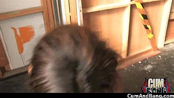Horny ebony bukkake gangbang 28