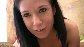 Kylah kiss fucks glass dildo pov & gives blowjob to swallow cum