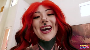 Inked lorelai leigh riding a bbc