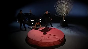 Aliz And Tarra Get Together With Two Guys On The Round Bed For Sex thumbnail