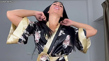 Slippery oil milf — tit fuck and hairy pussy rub