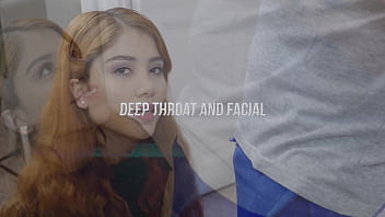 Deep throat and facial