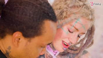 Heavily inked girl gets wrecked by a thick bbc taking it deep in her ass