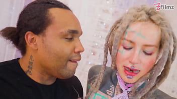 Heavily inked girl gets wrecked by a thick bbc taking it deep in her ass