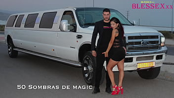 Businessman fucking in his limousine