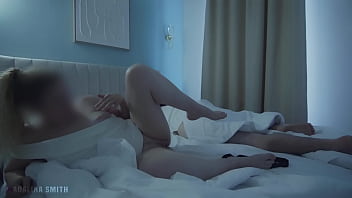 Stepsis masturbates in bed with stepbrother