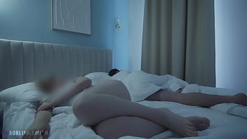 Stepsis masturbates in bed with stepbrother