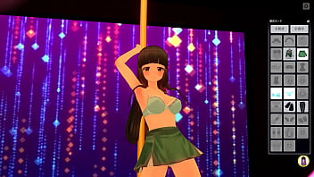 Com3d2 chiya ujimatsu strip pole dance Com3d2 chiya ujimatsu strip pole dance