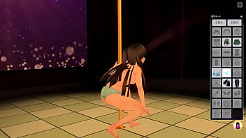 Com3d2 chiya ujimatsu strip pole dance