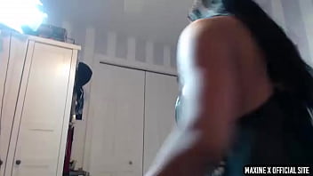 Maxine x dildo fucks her ass & cunt & makes scott rhodes cum hard