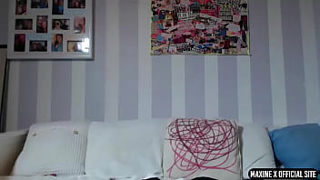 Maxine x dildo fucks her ass & cunt & makes scott rhodes cum hard