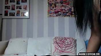 Maxine x dildo fucks her ass & cunt & makes scott rhodes cum hard