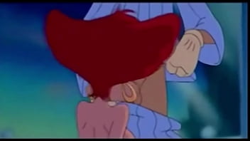 Goofy having fun with peg in bed