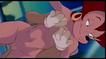 Goofy having fun with peg in bed