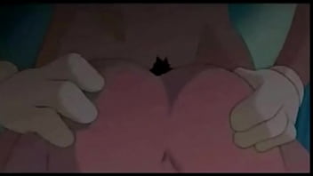 Goofy having fun with peg in bed