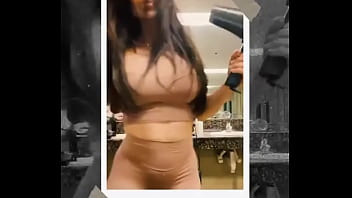 Just finished sweating now it's time for a post work out glam session adding some sparkle to my sweat