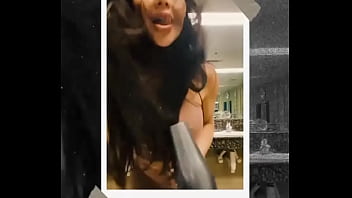 Just finished sweating now it's time for a post work out glam session adding some sparkle to my sweat