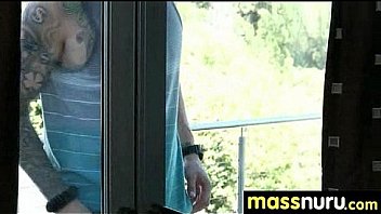 Sweetie gives a hot slippery nuru massage 26