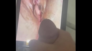 Nut on pic of random wife cunt Nut on pic of random wife cunt