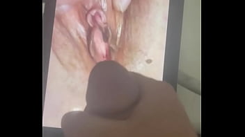 Nut on pic of random wife cunt