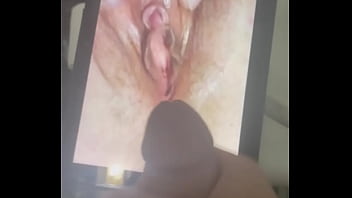 Nut on pic of random wife cunt