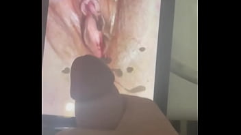 Nut on pic of random wife cunt