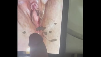 Nut on pic of random wife cunt